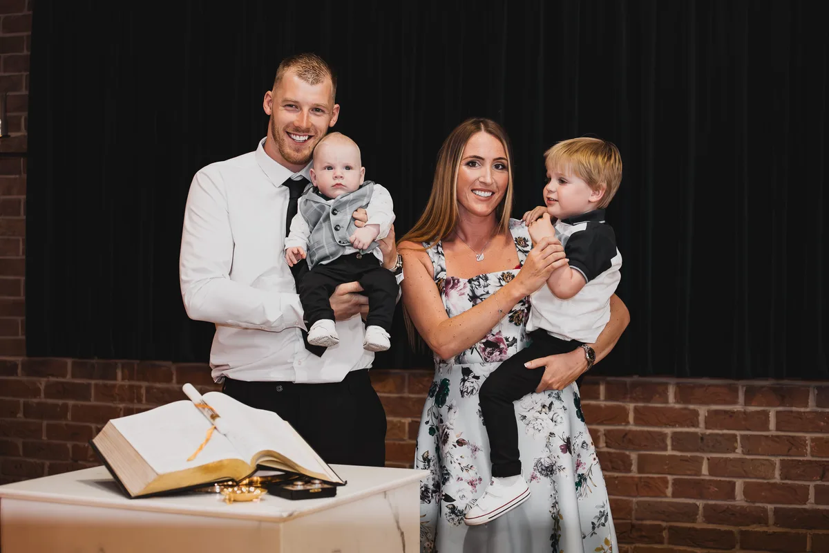 Bowen’s christening: event photography at Christ the King Church, Coventry, photo 13
