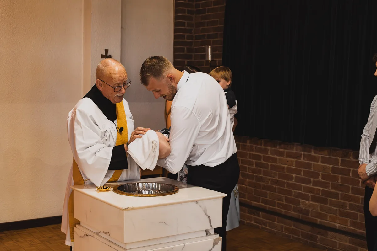Bowen’s christening: event photography at Christ the King Church, Coventry, photo 2