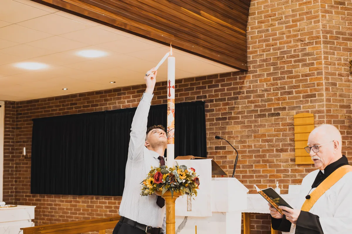 Bowen’s christening: event photography at Christ the King Church, Coventry, photo 6