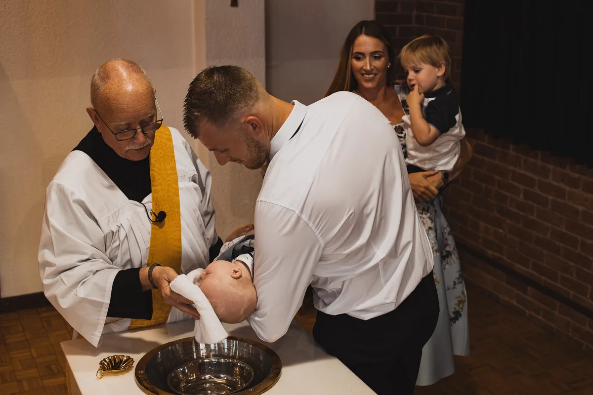 Bowen’s christening: event photography at Christ the King Church, Coventry, photo 3