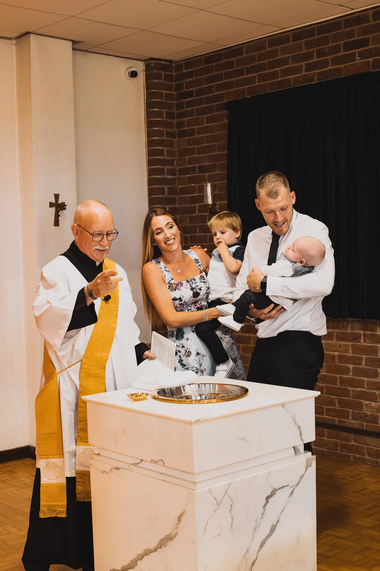 Bowen’s christening: event photography at Christ the King Church, Coventry, photo 4