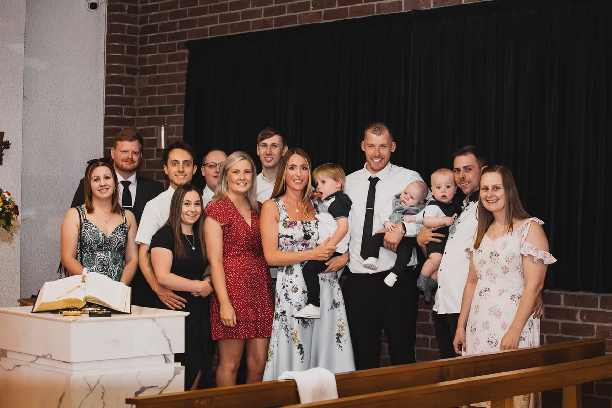 Bowen’s christening: event photography at Christ the King Church, Coventry, photo 14